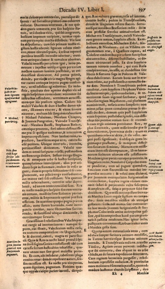 Antonius Bonfinius, Historica Pannonica sive Hungarica Rerum 5